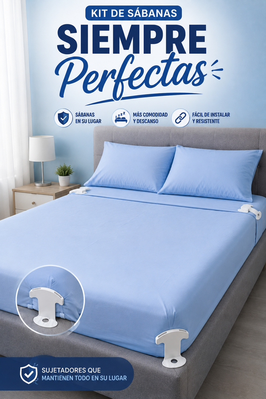 Kit sábanas siempre perfectas